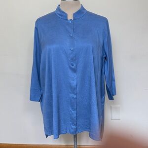 Eileen Fisher Sky Blue Top #104